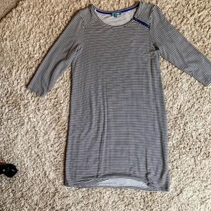 Black & White Striped Lounge Dress